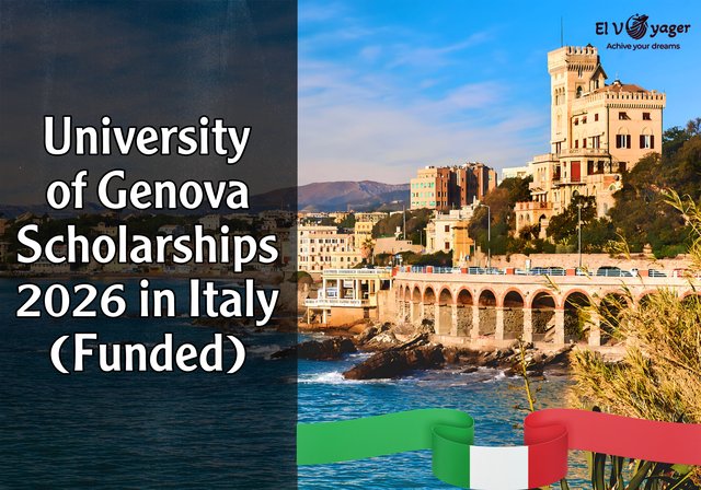 University of Genoa scholarships for 2026 in Italy (funded) - Academic level: Bachelor's, Master's, PhD