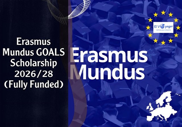 Erasmus Mundus GOALS Scholarship 2026/28 (Fully Funded) - Monthly salary.