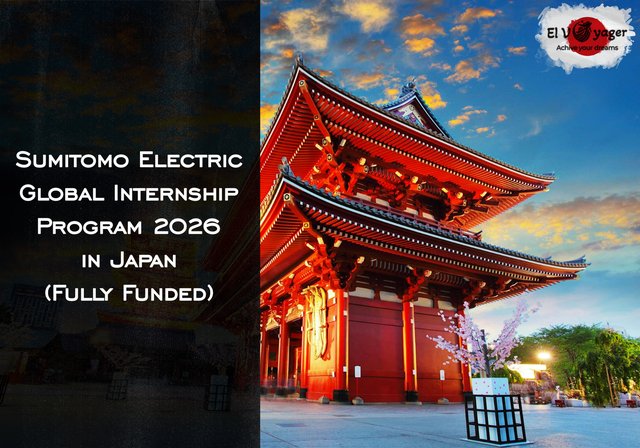 Sumitomo Electric Global Internship Program 2026 in Japan (Fully Funded) - Weekly salary.