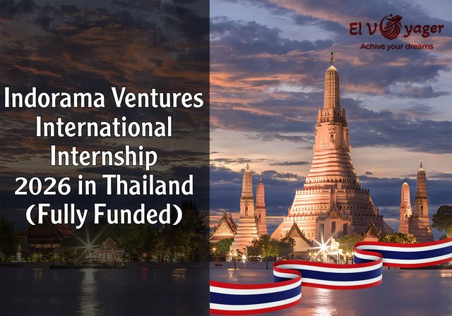 Indorama Ventures International 2026 Training Program in Thailand (Fully Funded) - The training period is at least two months in Bangkok.