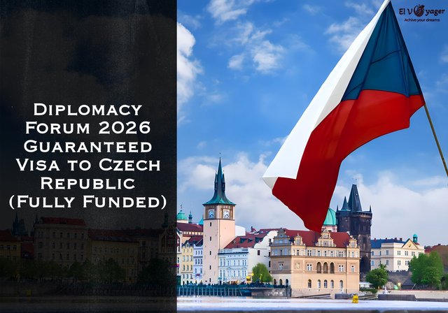 Diplomacy Forum 2026 Guaranteed Visa to Czech Republic (Fully Funded) - Dates : April 27-29, 2026