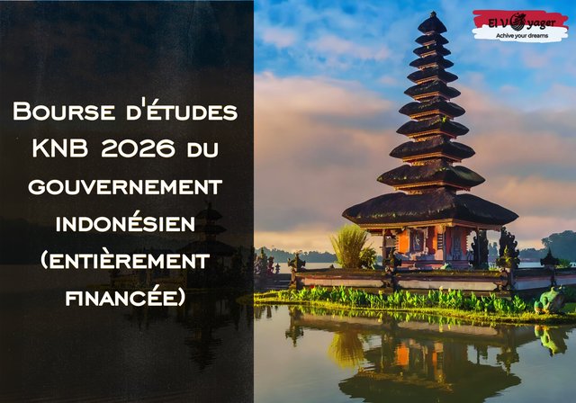 Bourse d'études KNB du gouvernement indonésien 2026 (entièrement financée) - Niveau d'études : Licence, Master, Doctorat