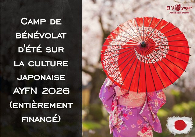 Camp de bénévolat d'été sur la culture japonaise AYFN 2026 (entièrement financé) - Ville : Osaka