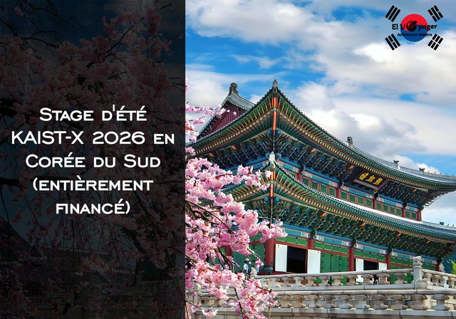 Stage d'été KAIST-X 2026 en Corée du Sud (entièrement financé) - Un salaire pour couvrir les frais de subsistance