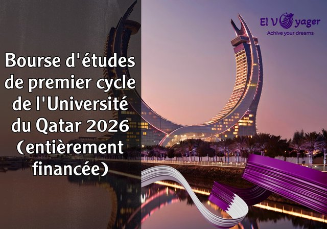 Bourse d'études de premier cycle de l'Université du Qatar 2026 (entièrement financée) - Niveau d'études : Premier cycle