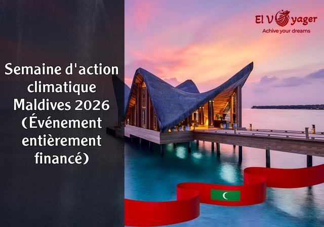 Semaine d'action climatique Maldives 2026 (Événement entièrement financé) - Durée: 4 jours