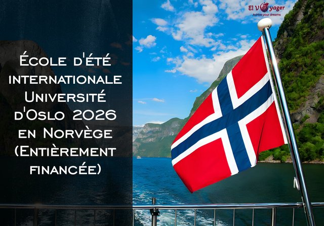 École d'été internationale 2026 Université d'Oslo en Norvège (Entièrement financée) - Dates : du 29 juin au 31 juillet 2026