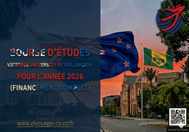 Bourse d'études de l'Université Victoria de Wellington 2026 - Niveau d'études : Licence, Master
