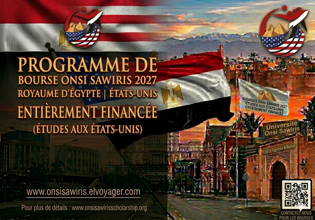 Programme de bourses Onsi Sawiris 2027 | Entièrement financé - Niveau d'études : Licence, Master