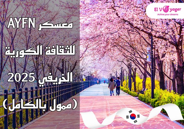 معسكر AYFN للثقافة الكورية الخريفي 2025 (ممول بالكامل) - قدم  خلال فريقنا من المتخصصين