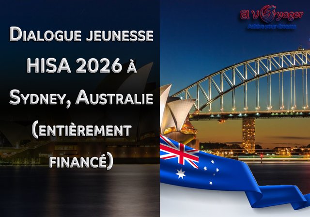 Dialogue jeunesse HISA 2026 à Sydney, Australie (entièrement financé) - Durée : 4 jours