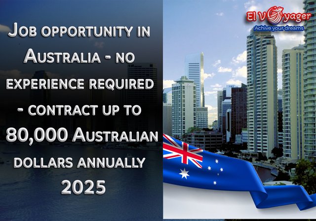 Job opportunity in Australia - no experience required - contract up to 80,000 Australian dollars annually 2025 - Are you confident, motivated, and ready to earn a significant income just by talking to people?