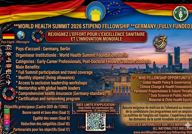 World Health Summit 2026 Stipend fellowship in Germany (Fully Funded) - Program Type: Stipend / Fellowship Program