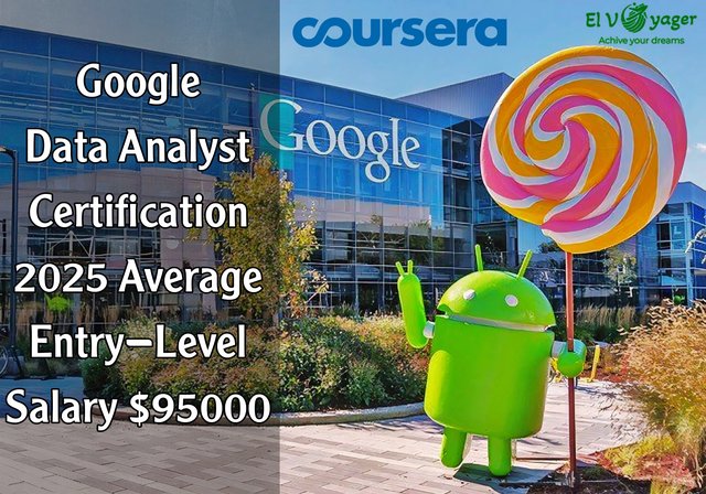 Google Data Analyst Certification 2025 | Average Entry-Level Salary $95,000 - A professional certificate program that changes your life