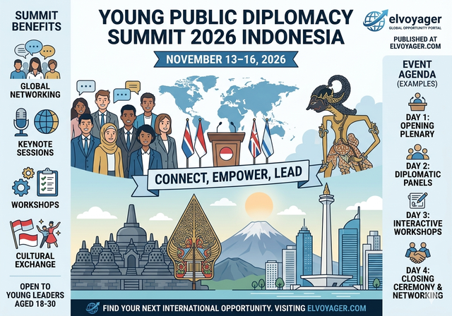 Young Public Diplomacy Summit 2026 Indonesia (13–16, 2026) - Deadline: 5th July 2026
