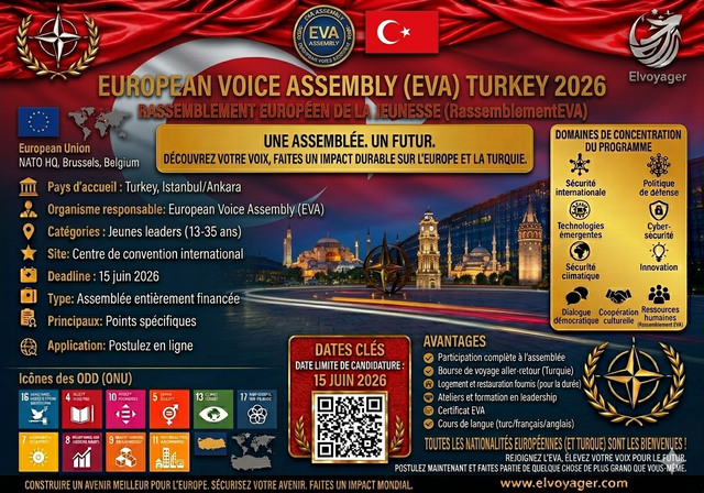 European Voice Assembly (EVA) Turkey 2026 - Duration: 5 Days (20–24 August 2026)