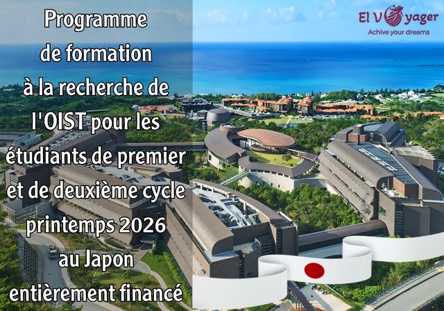 Programme de formation à la recherche de l'OIST pour les étudiants de premier et de deuxième cycle printemps 2026 au Japon (entièrement financé) - Avec une allocation de formation de 2400 yens japonais.