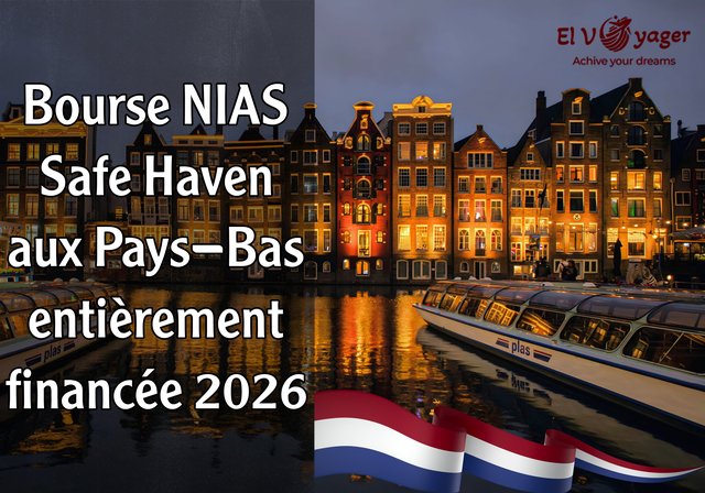 Bourse NIAS Safe Haven 2026 aux Pays-Bas (entièrement financée) - Pour des études avancées en sciences humaines et sociales