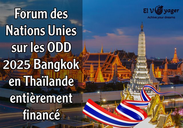 Forum des Nations Unies sur les ODD 2025 Bangkok en Thaïlande (entièrement financé) - Postulez dès maintenant à la conférence
