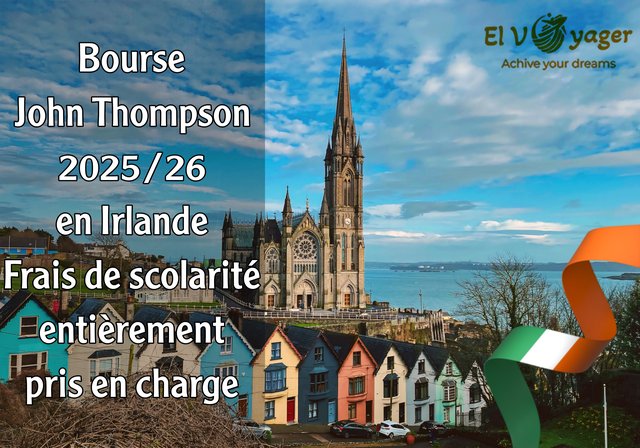 Bourse John Thompson 2025/2026 en Irlande | Prise en charge complète des frais de scolarité - Bourse d'études de l'Université de la ville de Dublin, école de commerce