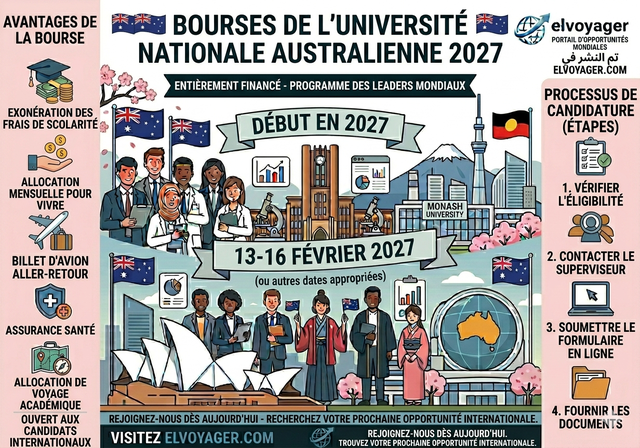 Bourses d'études de l'Université nationale australienne 2027 (entièrement financées) - Niveau d'études : Master par la recherche, Doctorat