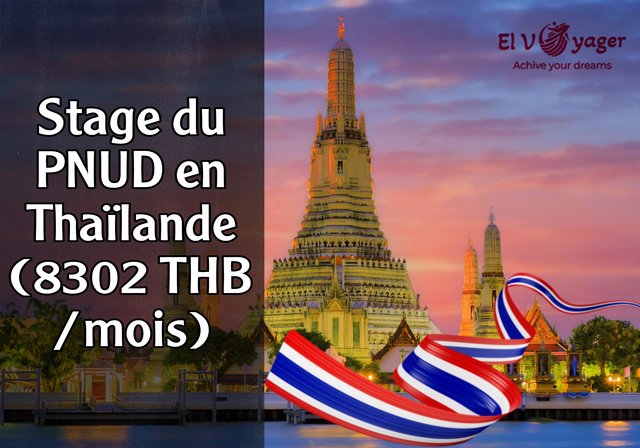 Stage du PNUD en Thaïlande (8302 THB/mois) - À la recherche de stagiaires à Bangkok
