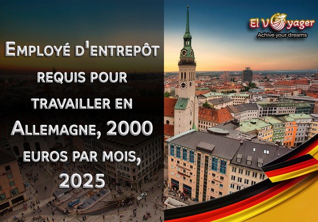 Employé d'entrepôt requis pour travailler en Allemagne, 2000 euros par mois, 2025 - Aide aux visas