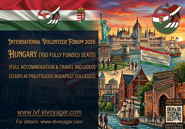International Volunteer Forum 2026 Hungary (100 Fully Funded Seats) - Deadline: 5th April 2026