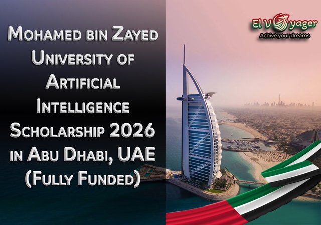 Mohamed bin Zayed University of Artificial Intelligence Scholarship 2026 in Abu Dhabi, UAE (Fully Funded) - Degree level: Bachelor's, Master's, Doctorate