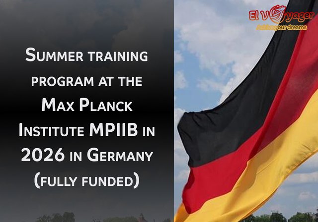 Summer training program at the Max Planck Institute MPIIB in 2026 in Germany (fully funded) - Monthly salary: 1300 euros to cover living expenses in Berlin