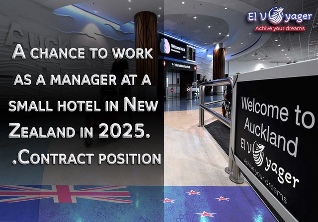 Opportunity and job contract as a manager of a small hotel in New Zealand 2025 - Presented by our team of specialists