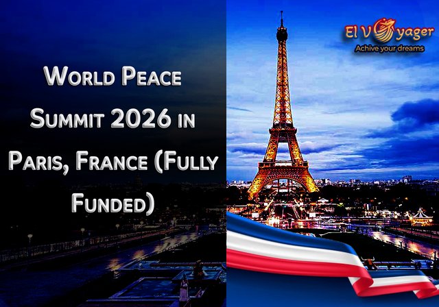 World Peace Summit 2026 in Paris, France (Fully Funded) - IELTS or TOEFL certificate is not required