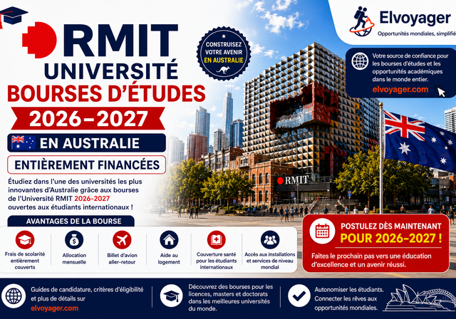 Bourses d'études de l'Université RMIT 2026-2027 en Australie (entièrement financées) - Niveau d'études : Master et Doctorat