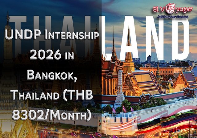 UNDP Internship Programme 2026 in Bangkok, Thailand (8,302 THB/month) - Duration: six months