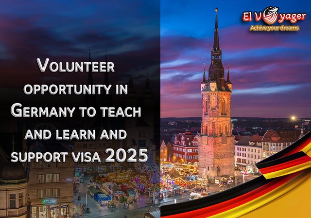 Volunteer opportunity in Germany to teach and learn and support visa 2025 - Presented by our team of specialists