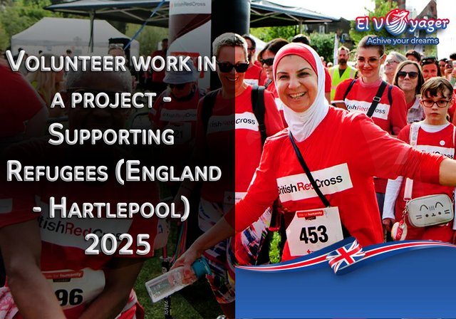 Volunteer work in a project - Supporting Refugees (England - Hartlepool) 2025 - Presented by our team of specialists