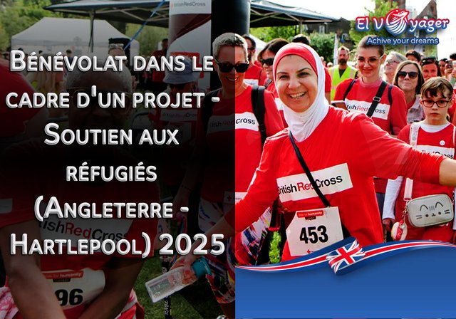 Bénévolat dans le cadre d'un projet - Soutien aux réfugiés (Angleterre - Hartlepool) 2025 - Présenté par notre équipe de spécialistes